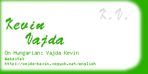 kevin vajda business card